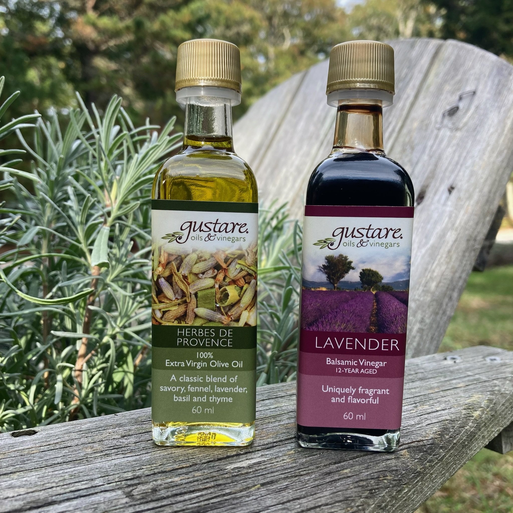 Lavender Balsamic Vinegar and Herbes de Provence Olive Oil Set — Cape