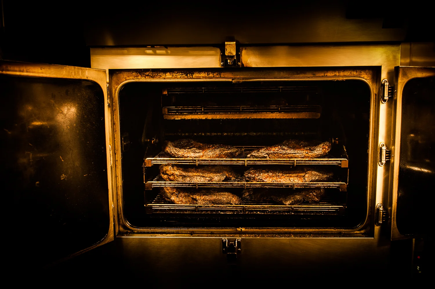 Smoking Brisket at Mables