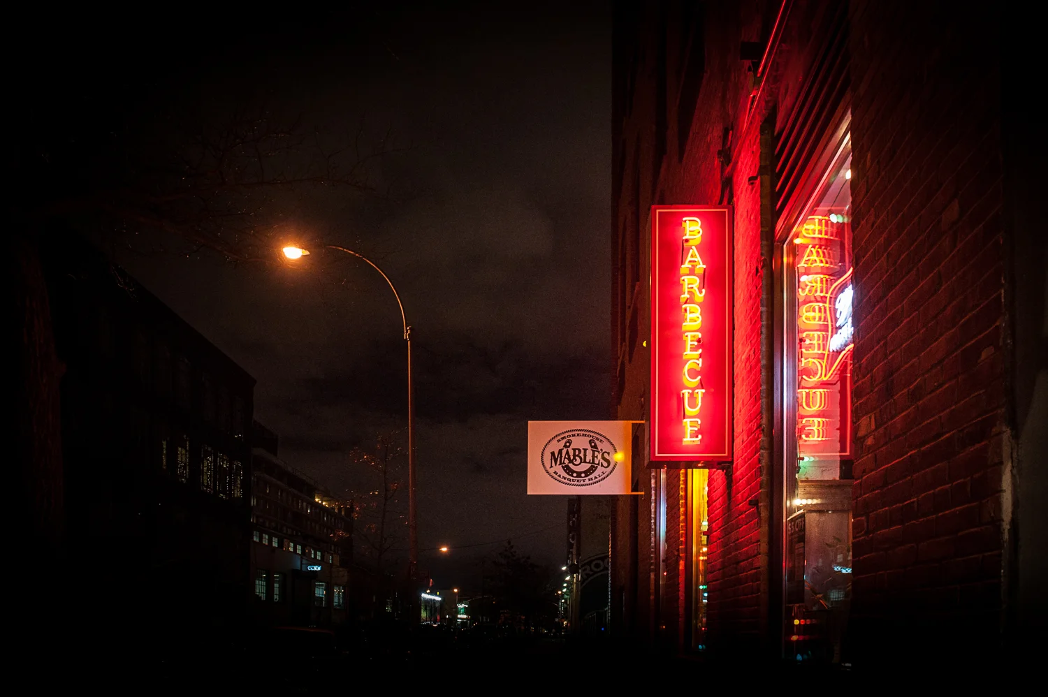 Night time on North 11th 