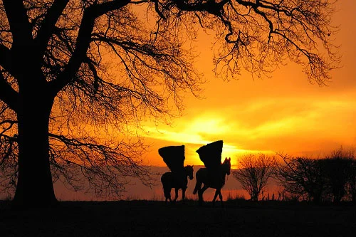 Ridin' into the sunset