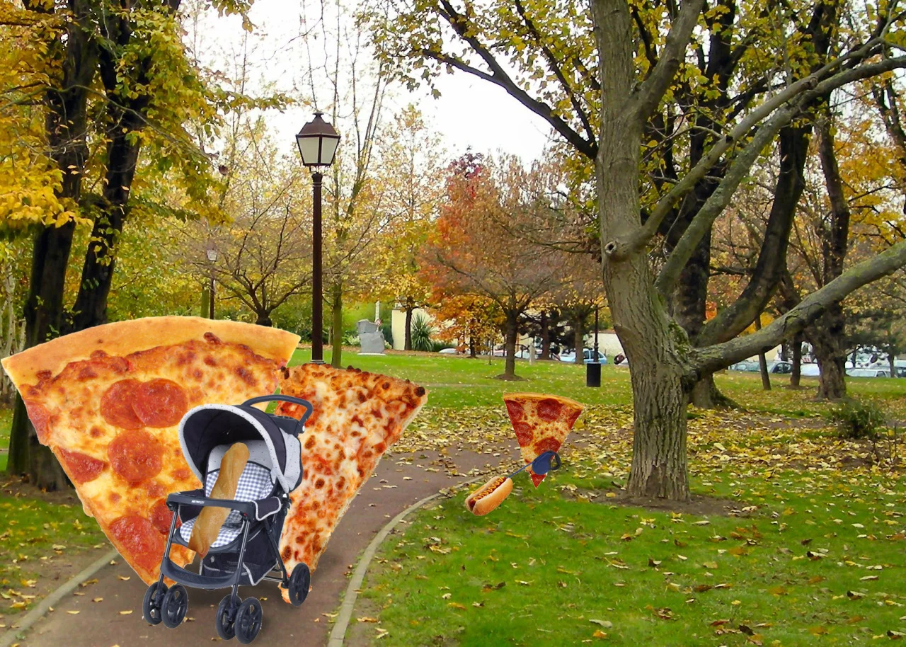 Enjoying a nice day in the park