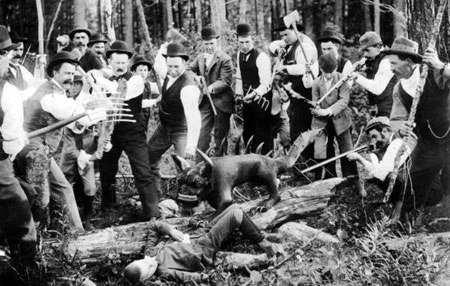 Actual original image of "The Hodag Capture" circa 1893