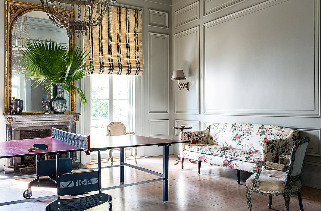 The original dining room is now “ping-pong central” unless it’s party time, when the table gets rolled away to make room for dancing or rented tables for sit-down dinners.