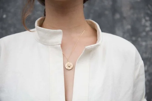 Never-Give-Up Coin Necklace