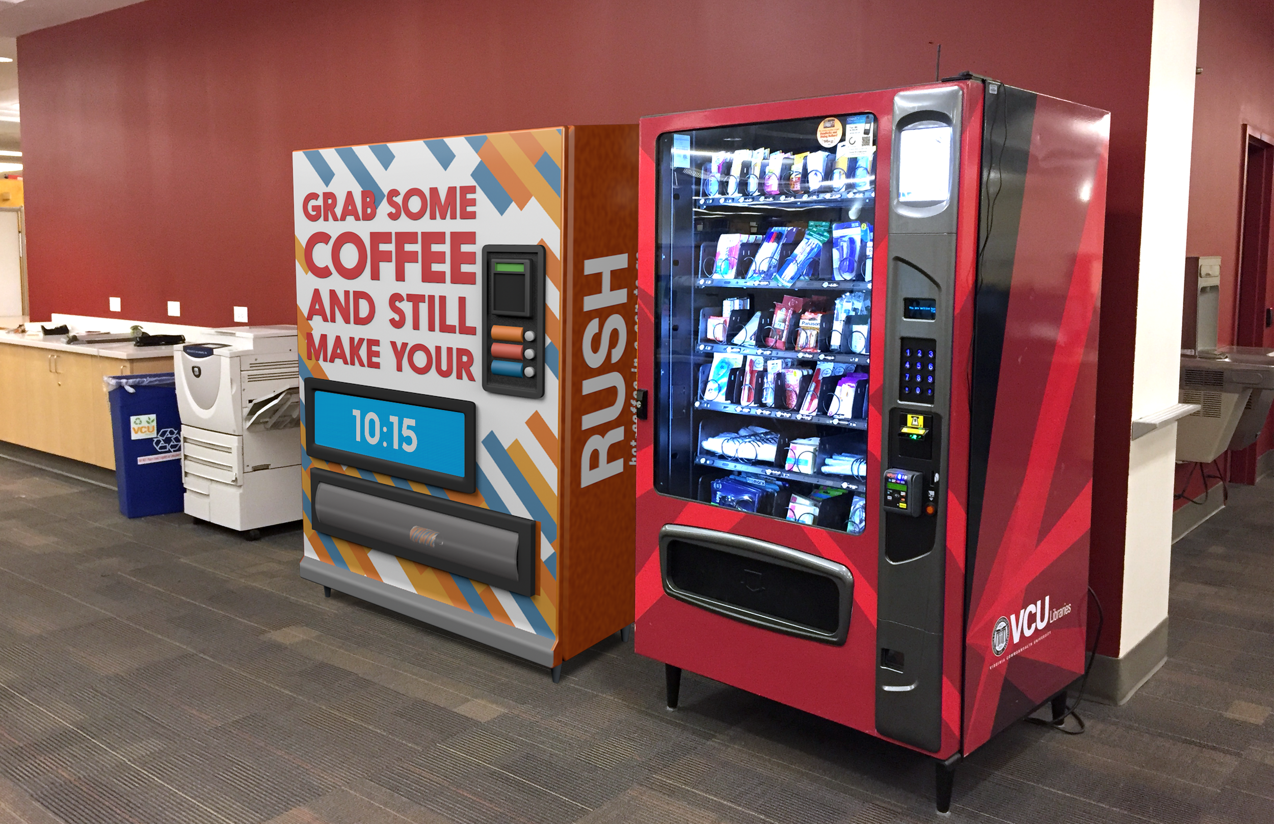 A lot of students fall into our target, so placing RUSH machines on college campuses would be a smart parnership