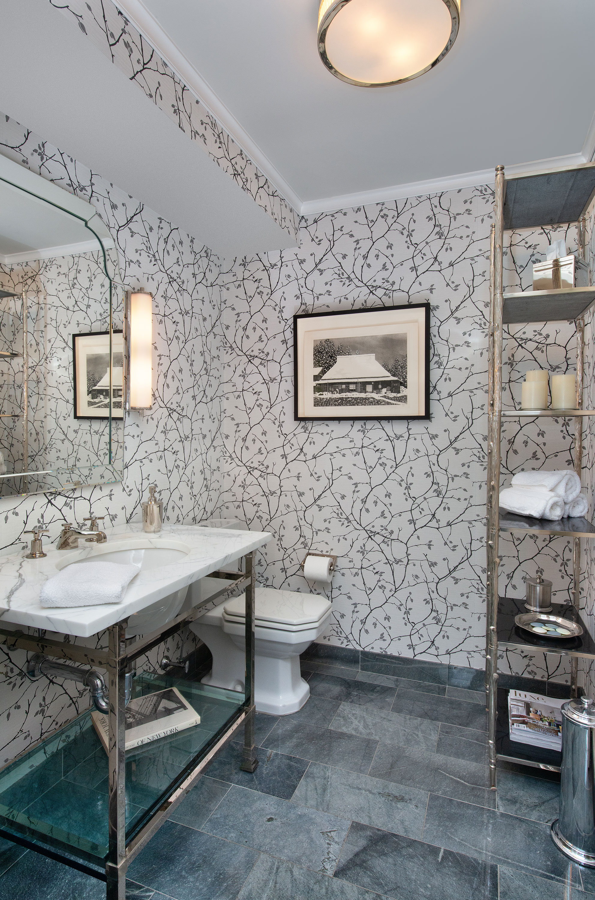 Windowless Powder Room