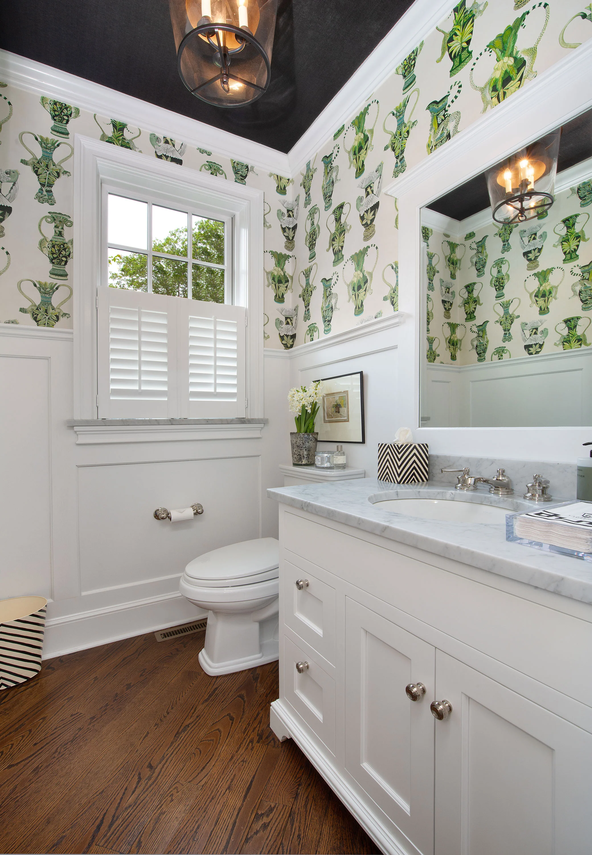 Striking Powder Room
