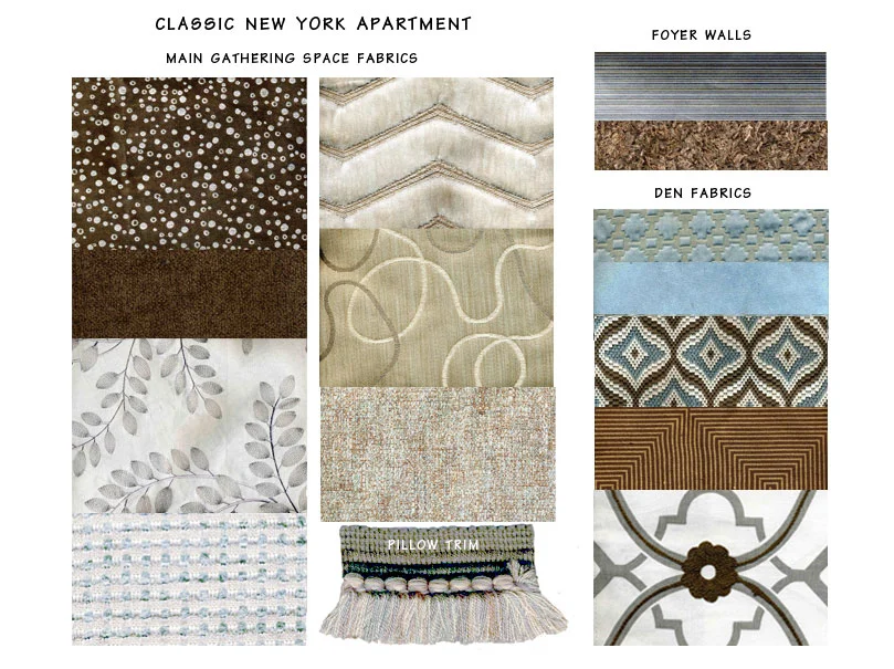 Color Palette and Project Details for Entry and Living Spaces