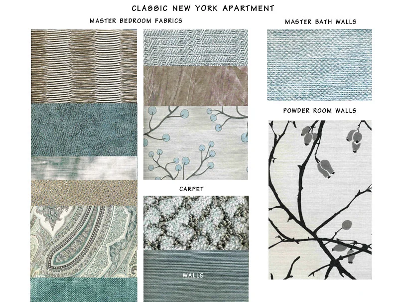 Color Palette for Master Bedroom and Bathrooms