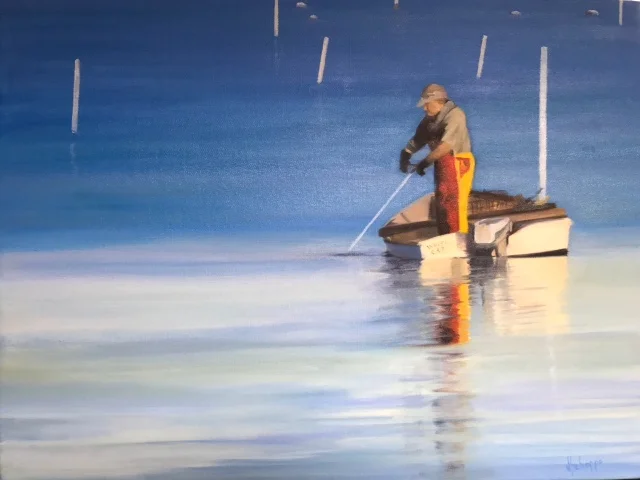 Bull Raking, 18x24, $975