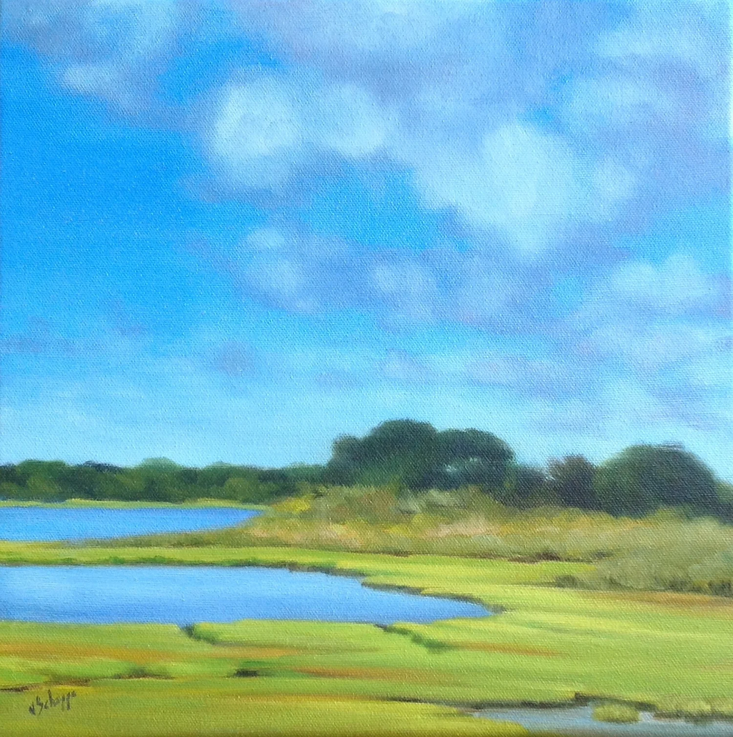 Pond View, 12x12, $540