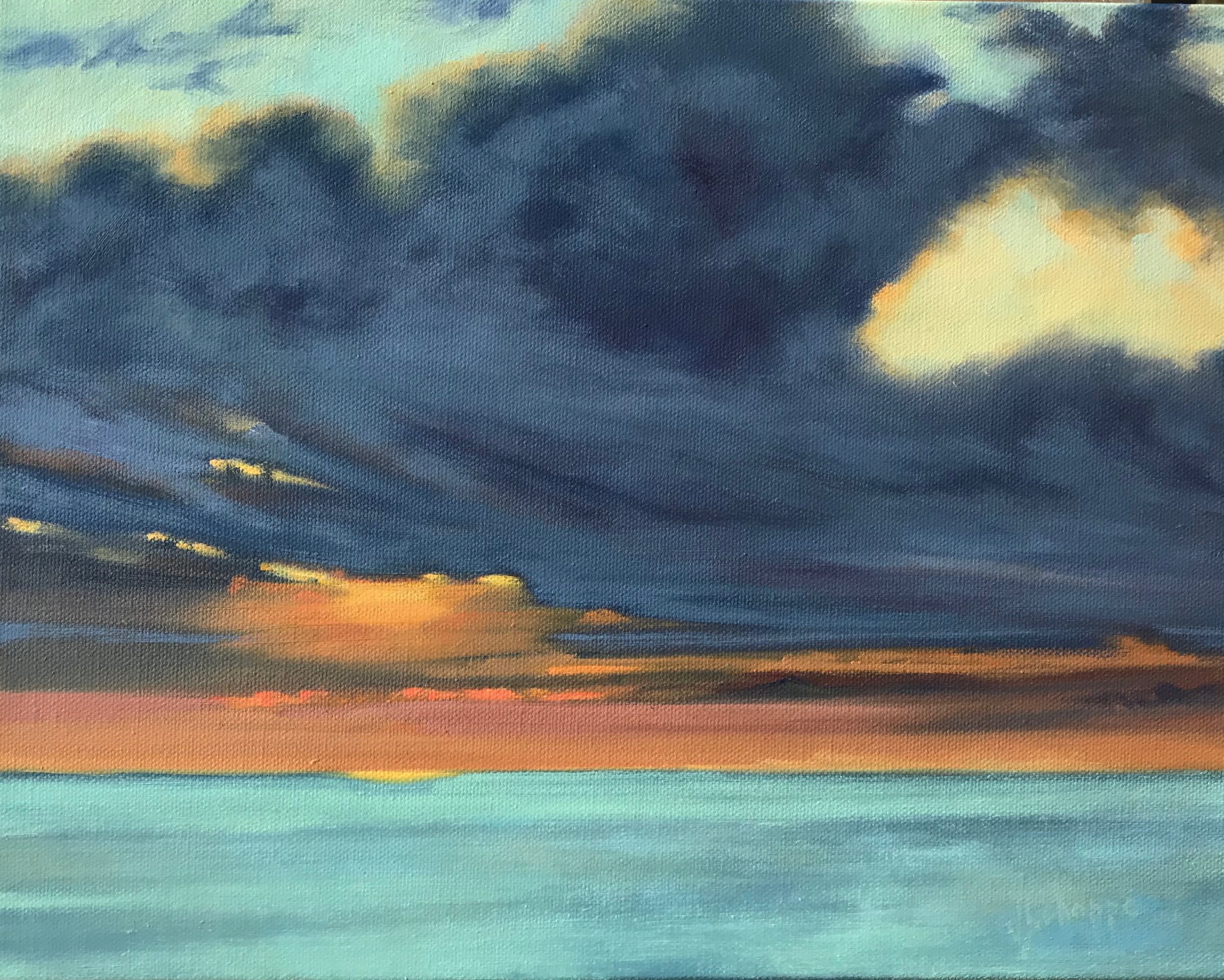 Aquinnah Sunset  Oil  11x14  $750