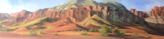 Skyscrapers, Arches National Park Oil 12x48 $1500