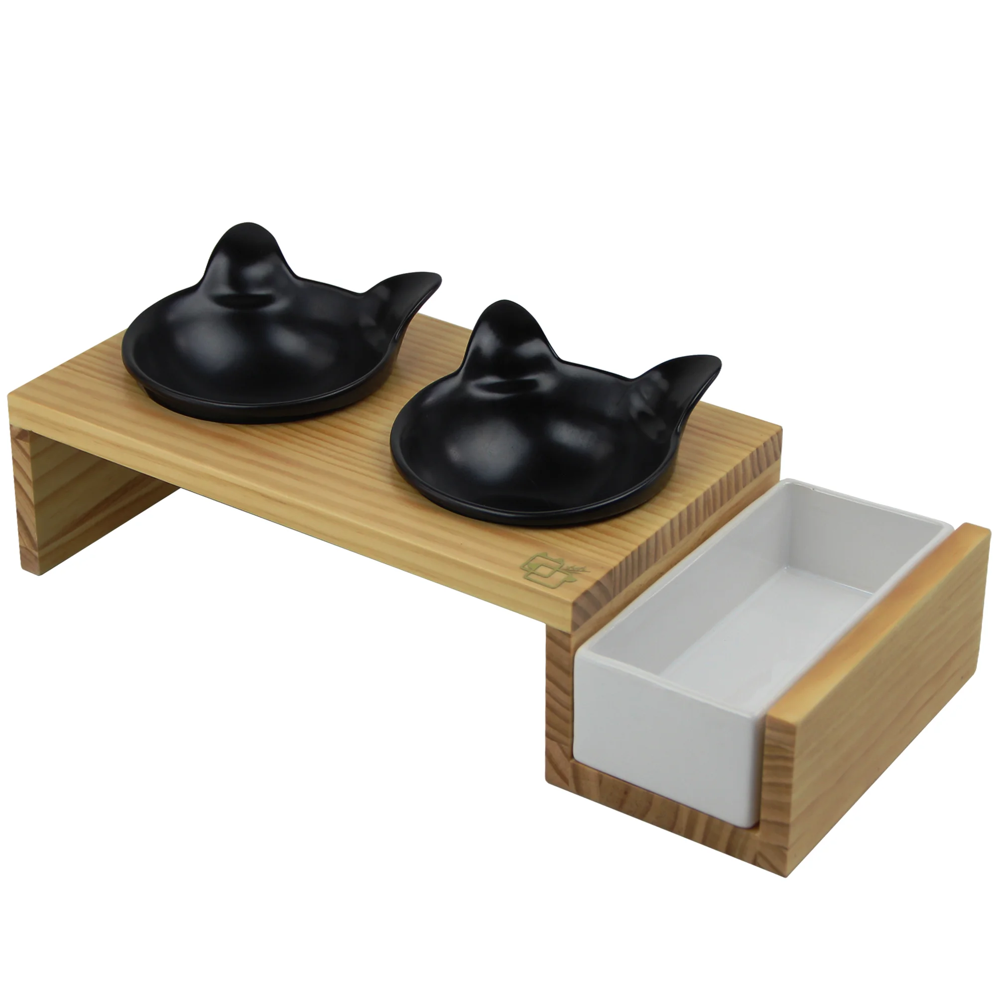 vivipet mykonos elevated cat feeder