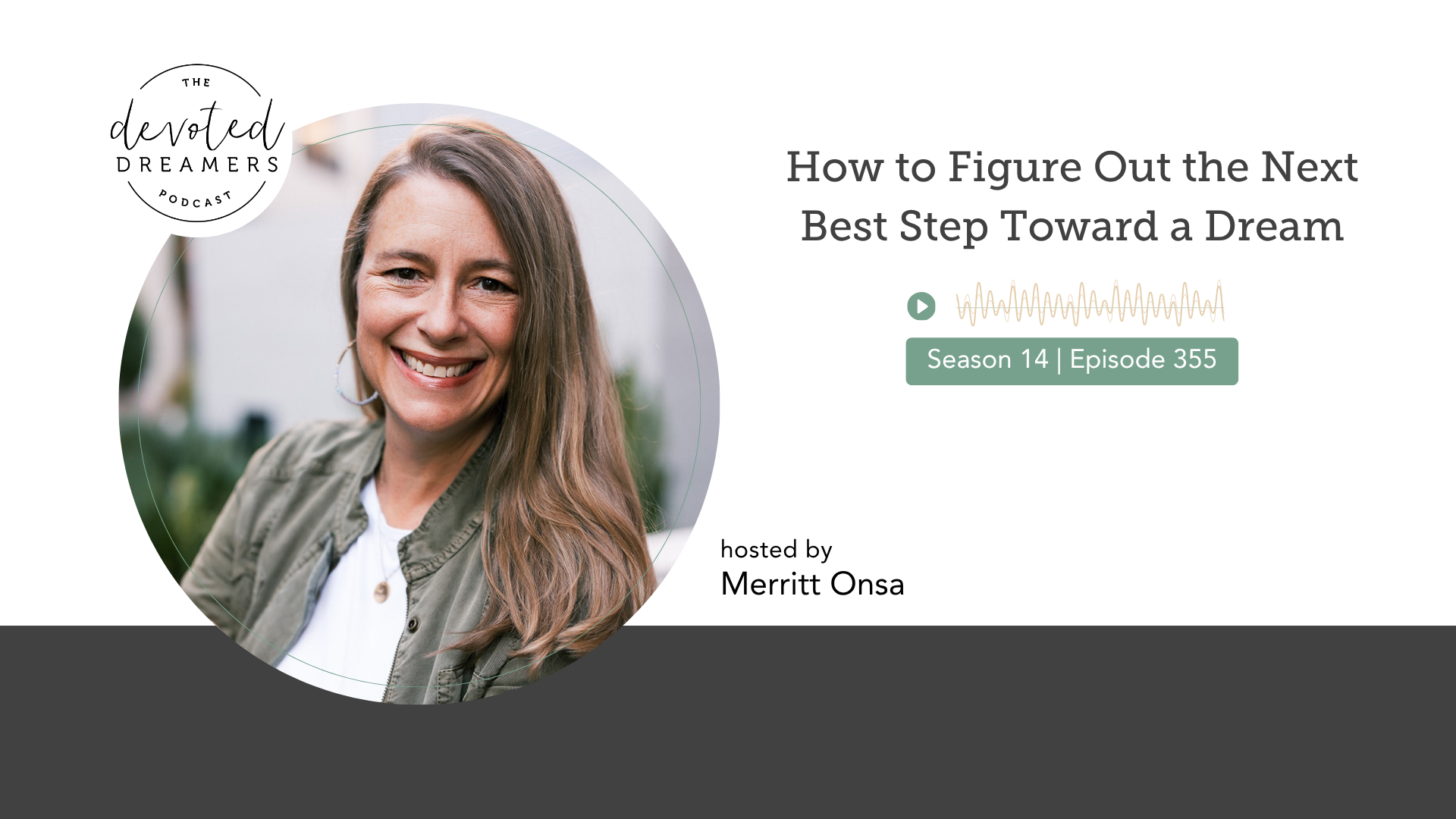 blonde woman named Merritt Onsa hosts a podcast about dreams