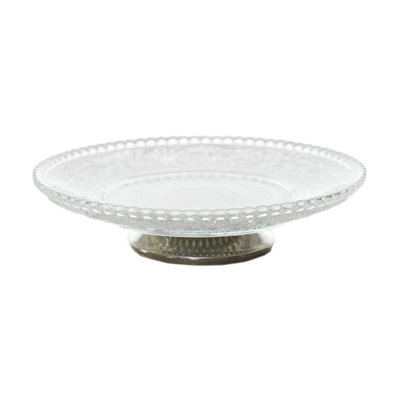 Glass Silver Dish