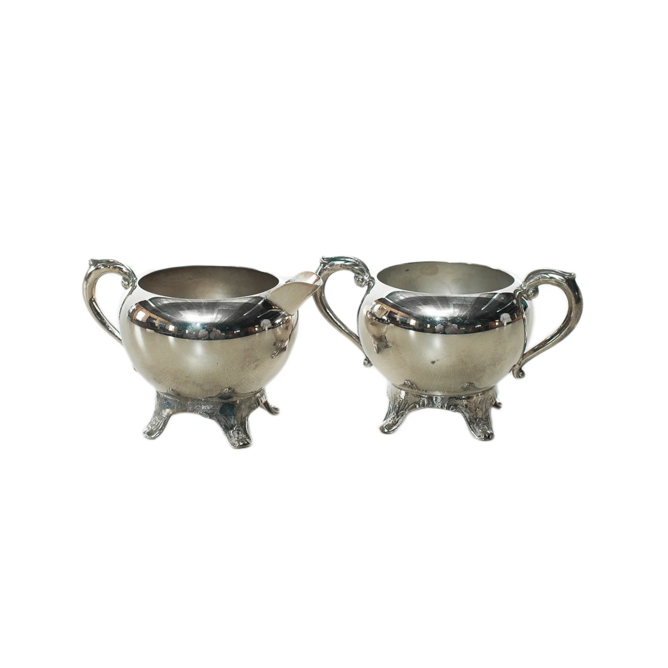 Silver Cream & Sugar Set