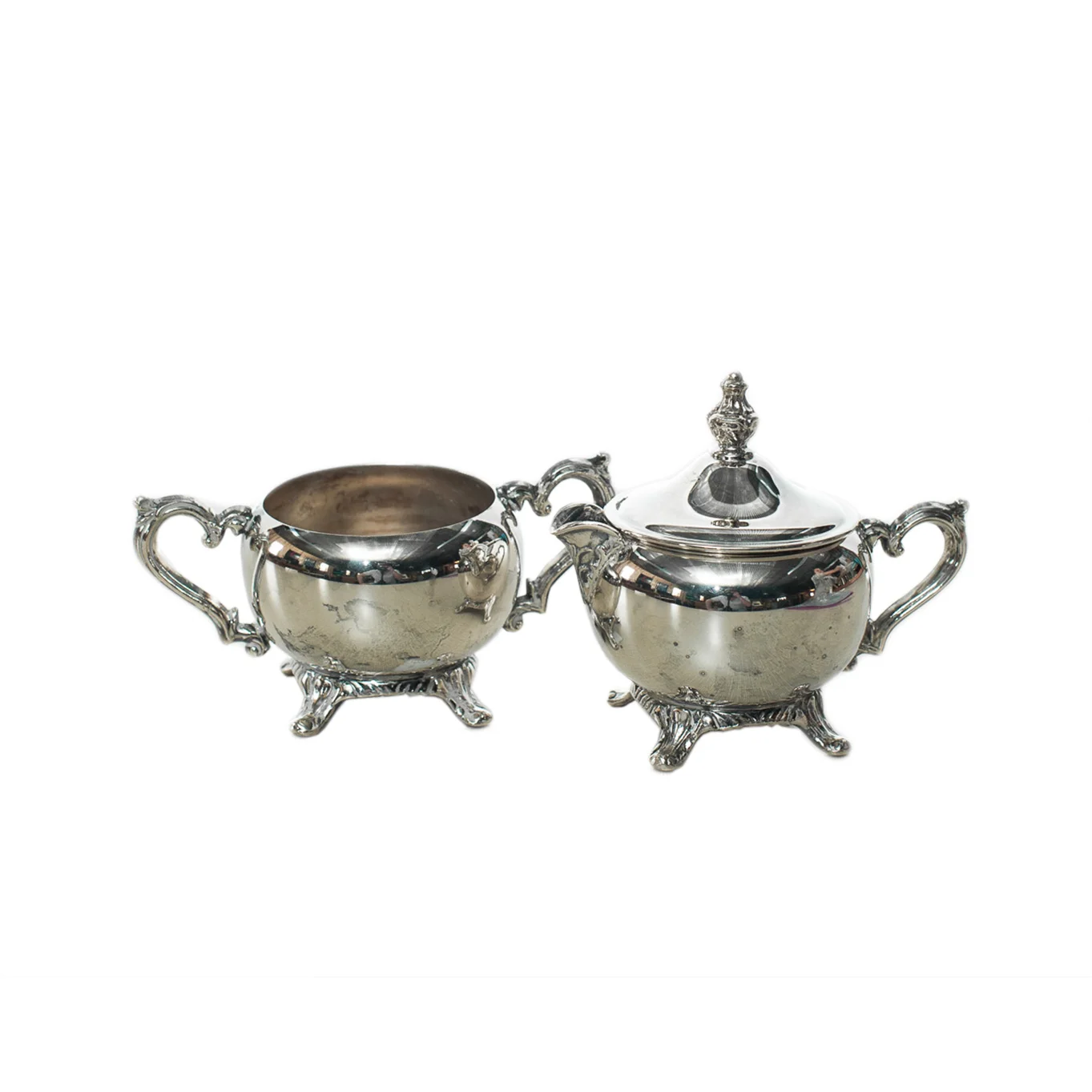 Silver Cream & Sugar Set