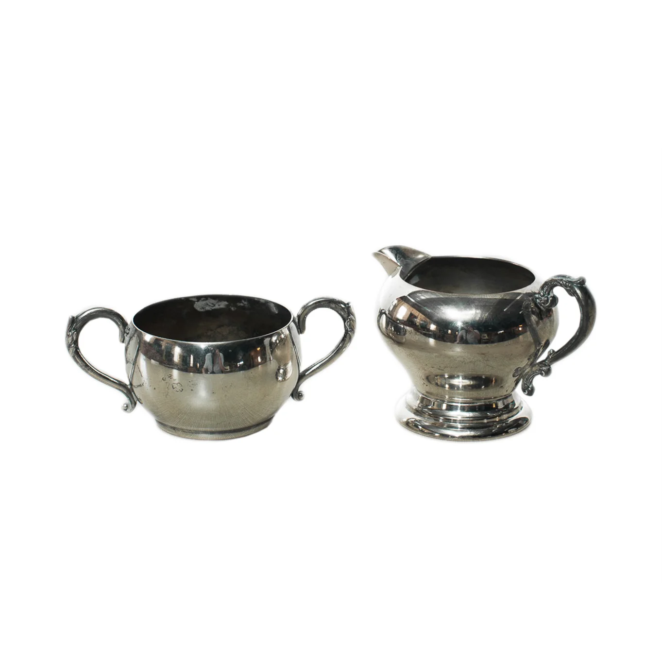 Silver Cream & Sugar Set