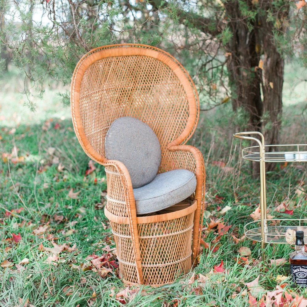 Wicker Peacock Chair