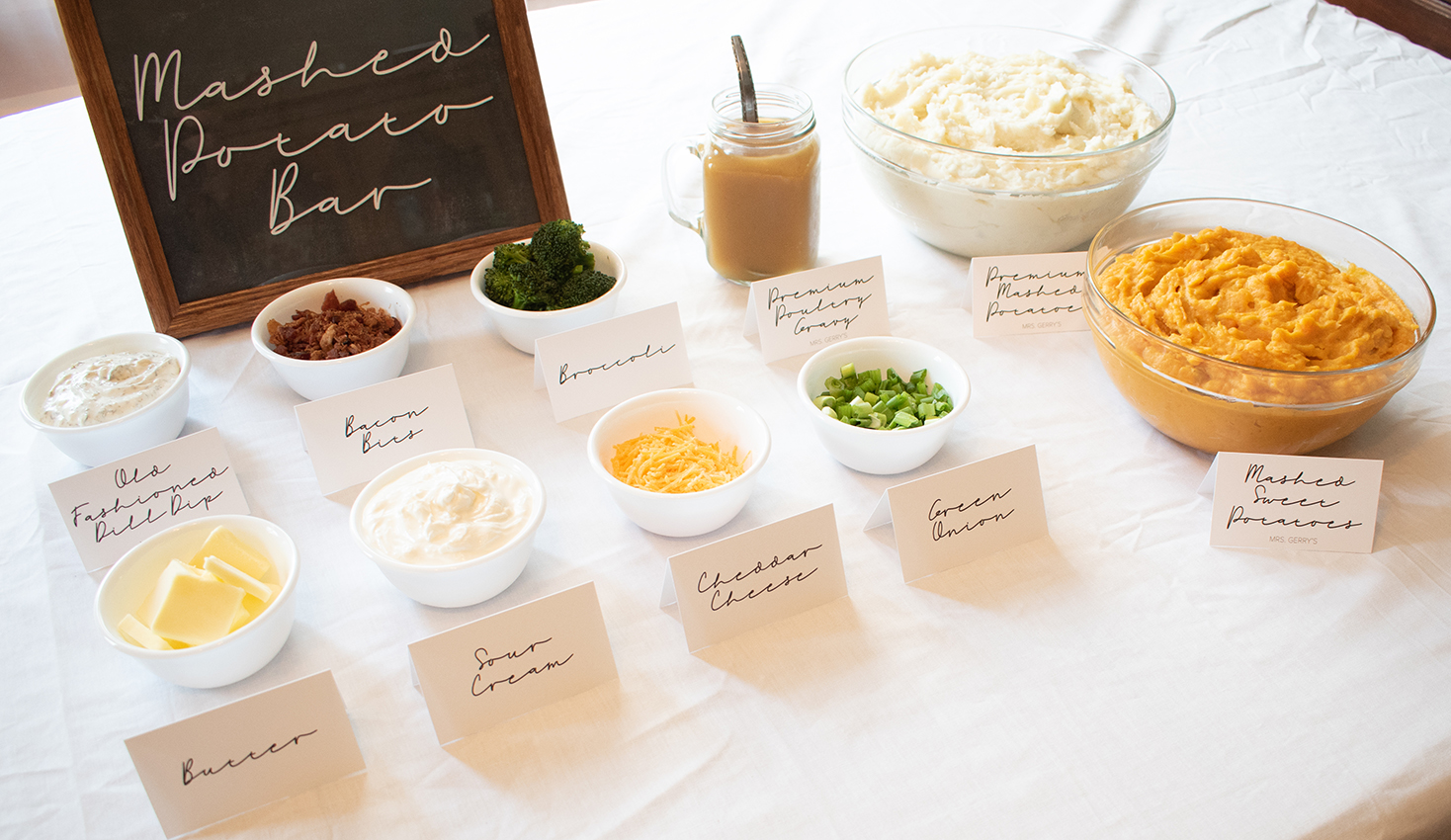 Mashed Potato Bar — Mrs. Gerry's Kitchen The Best in Salads & Sides