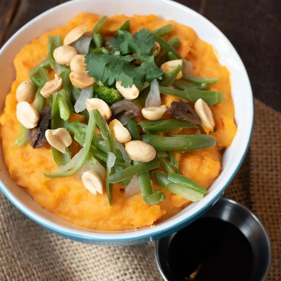 Asian Sweet Potato Souffle Bowl