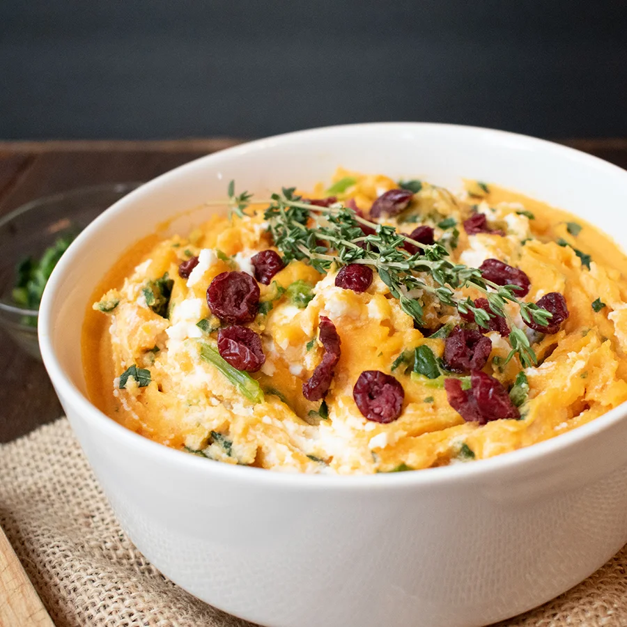 Ricotta & Kale Sweet Potato Souffle Bowl