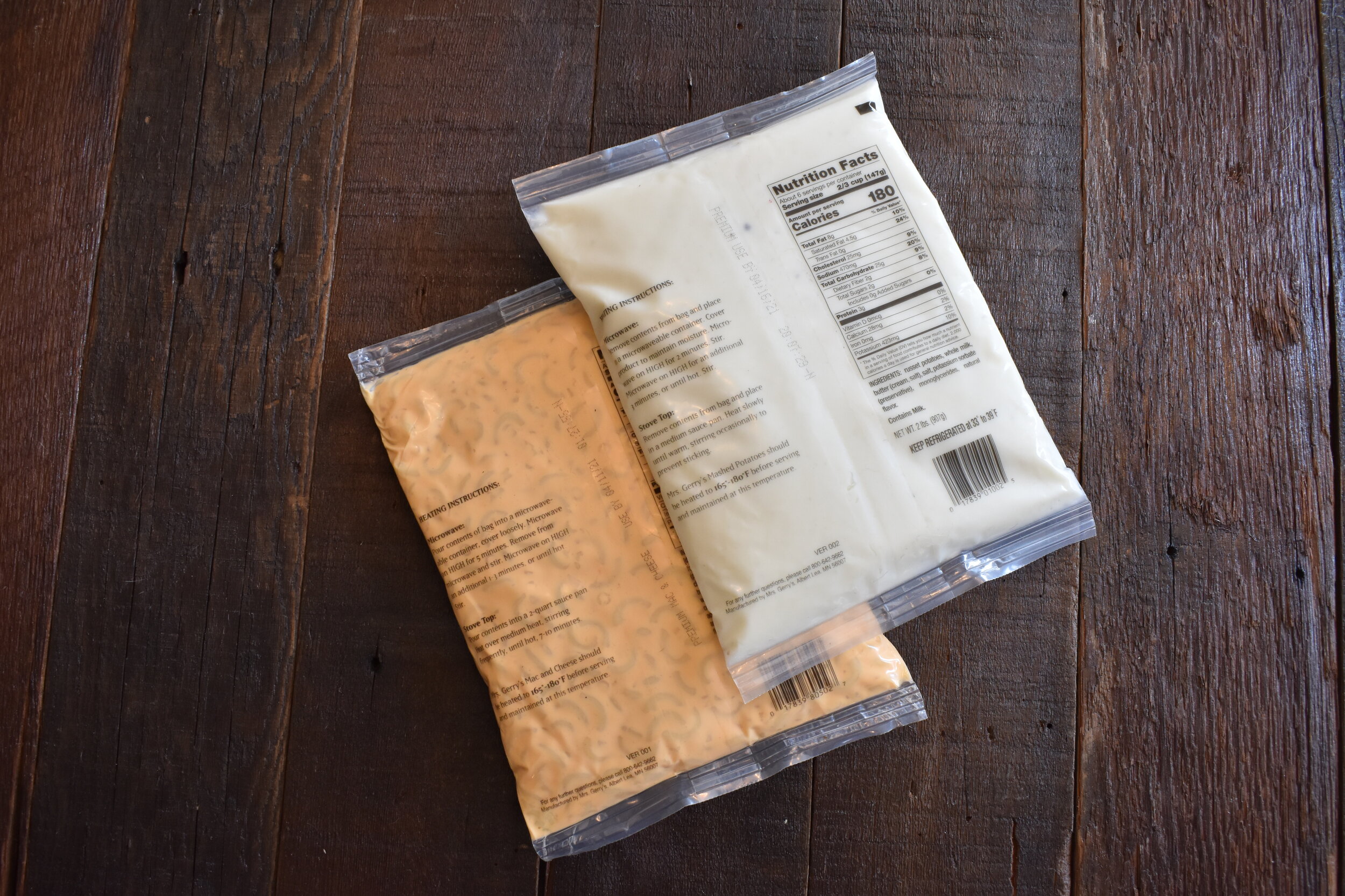 Premium Macaroni &amp; Cheese and Premium Mashed Potatoes 2 lb. Retail Packs