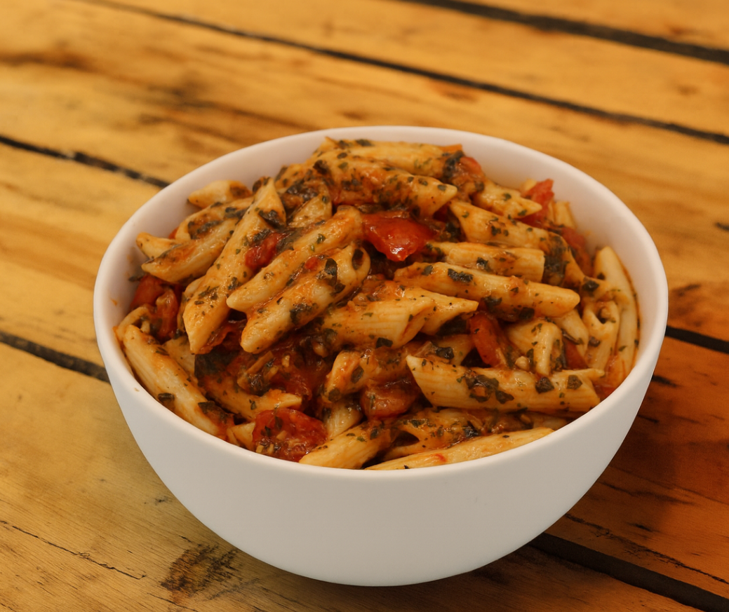 Penne Pasta with Roma Tomatoes