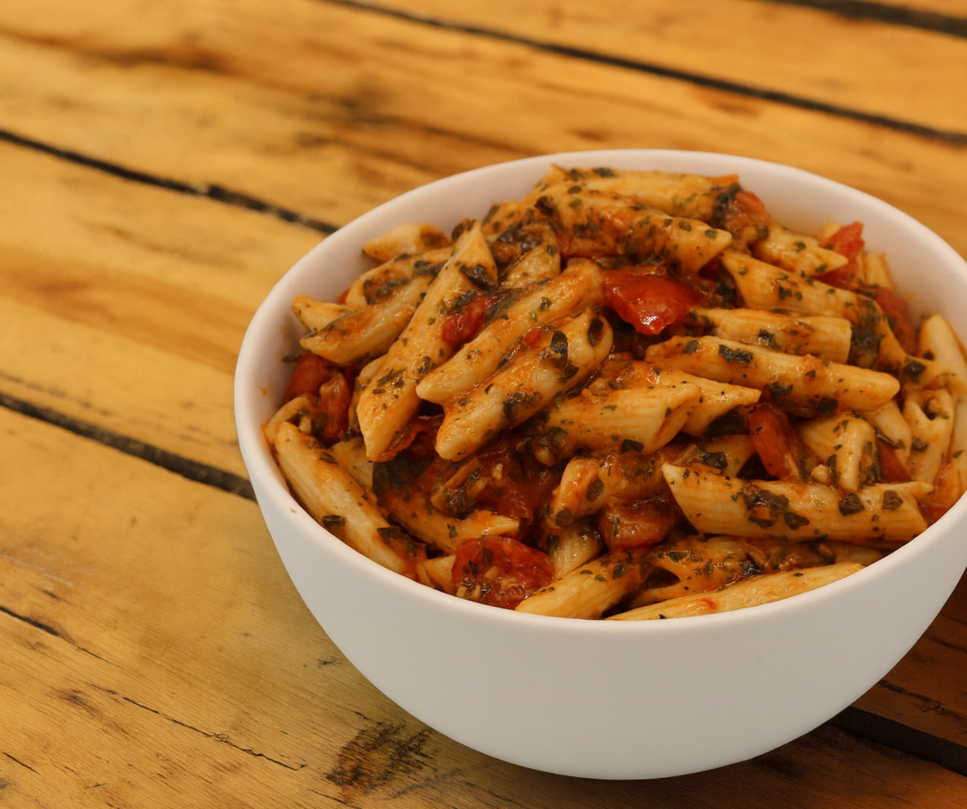 Penne Pasta with Roma Tomatoes