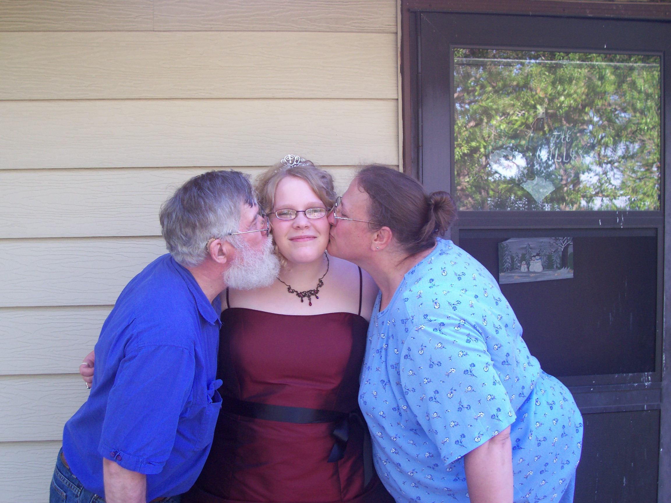 The three of us before my senior prom. 