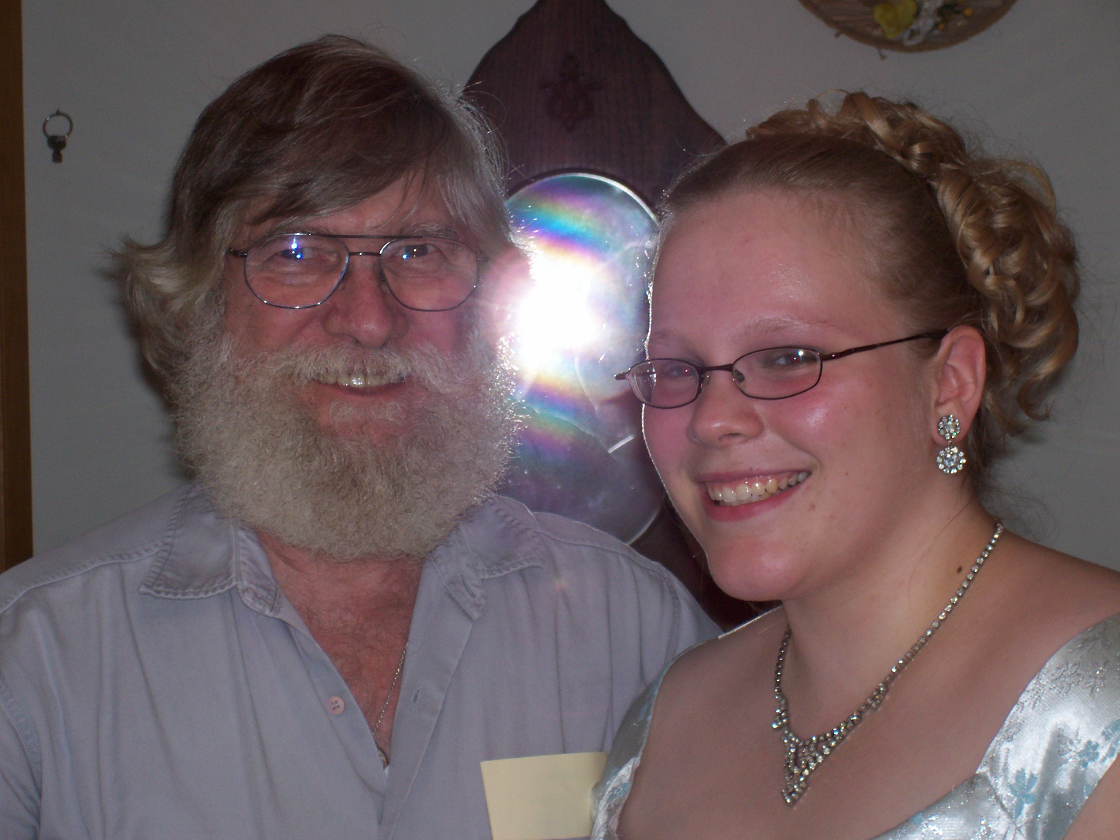 Dad and me before my junior prom