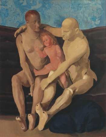 Salvatore Del Deo, Sacra Famiglia, oil/linen, 60" x 48" , 1974