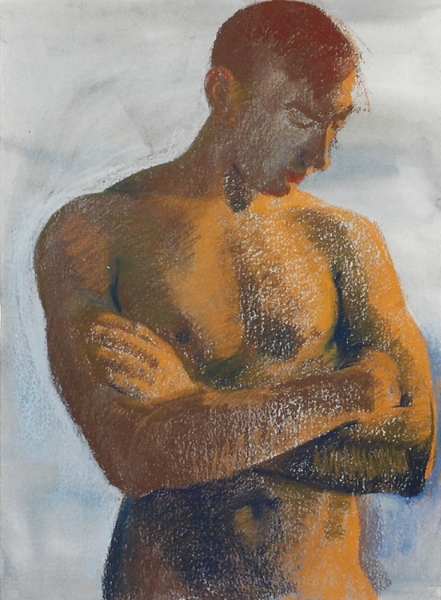 Teresa Welch, Paul , watercolor and pastel on rag paper, 30" x 22", 1993