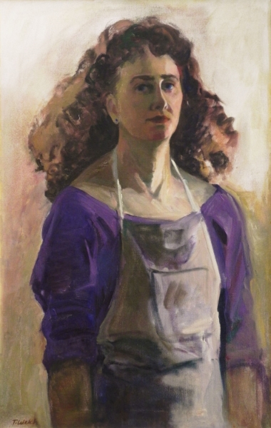 Teresa Welch, Self-Portrait , oil/canvas, 30" x 19", 1993