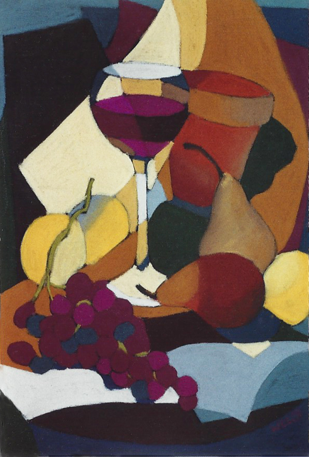 Wine Glass and Fruit