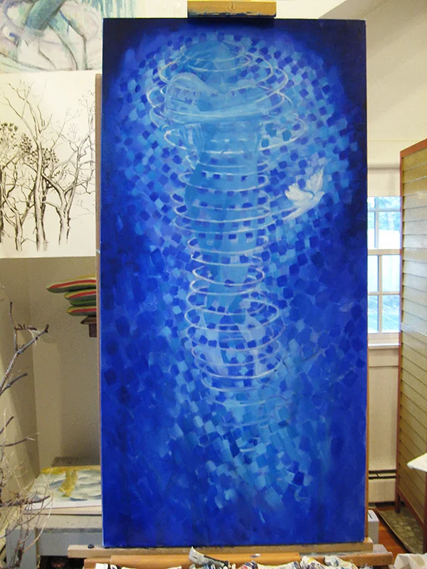 Teresa Baksa, Becoming A Star, oil/linen,48" x 24", 2013