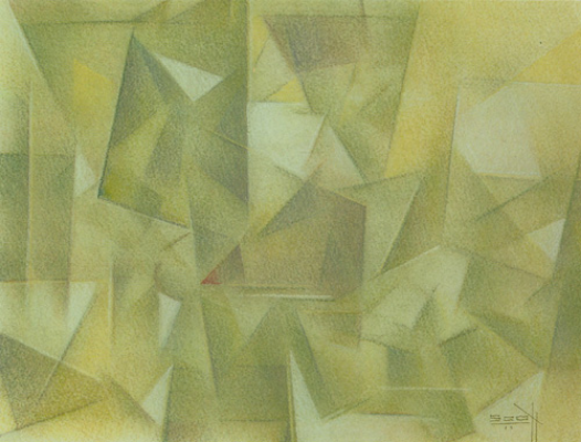 Paul Scott , Quiet Time, pastel, 9" x 12", 1979