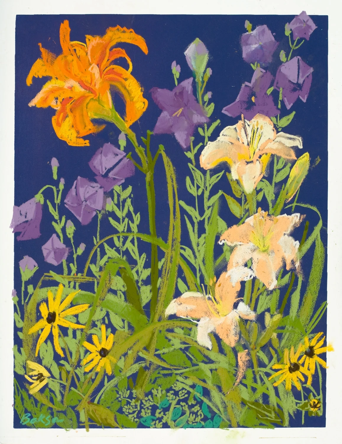 Lilies & Balloon Flowers