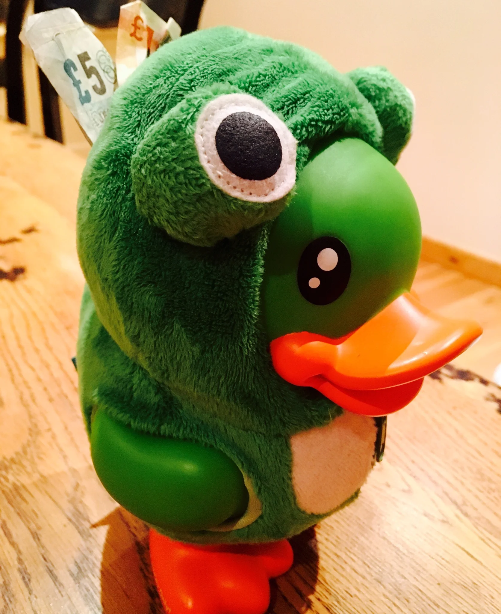My son's money duck putting my savings to shame.