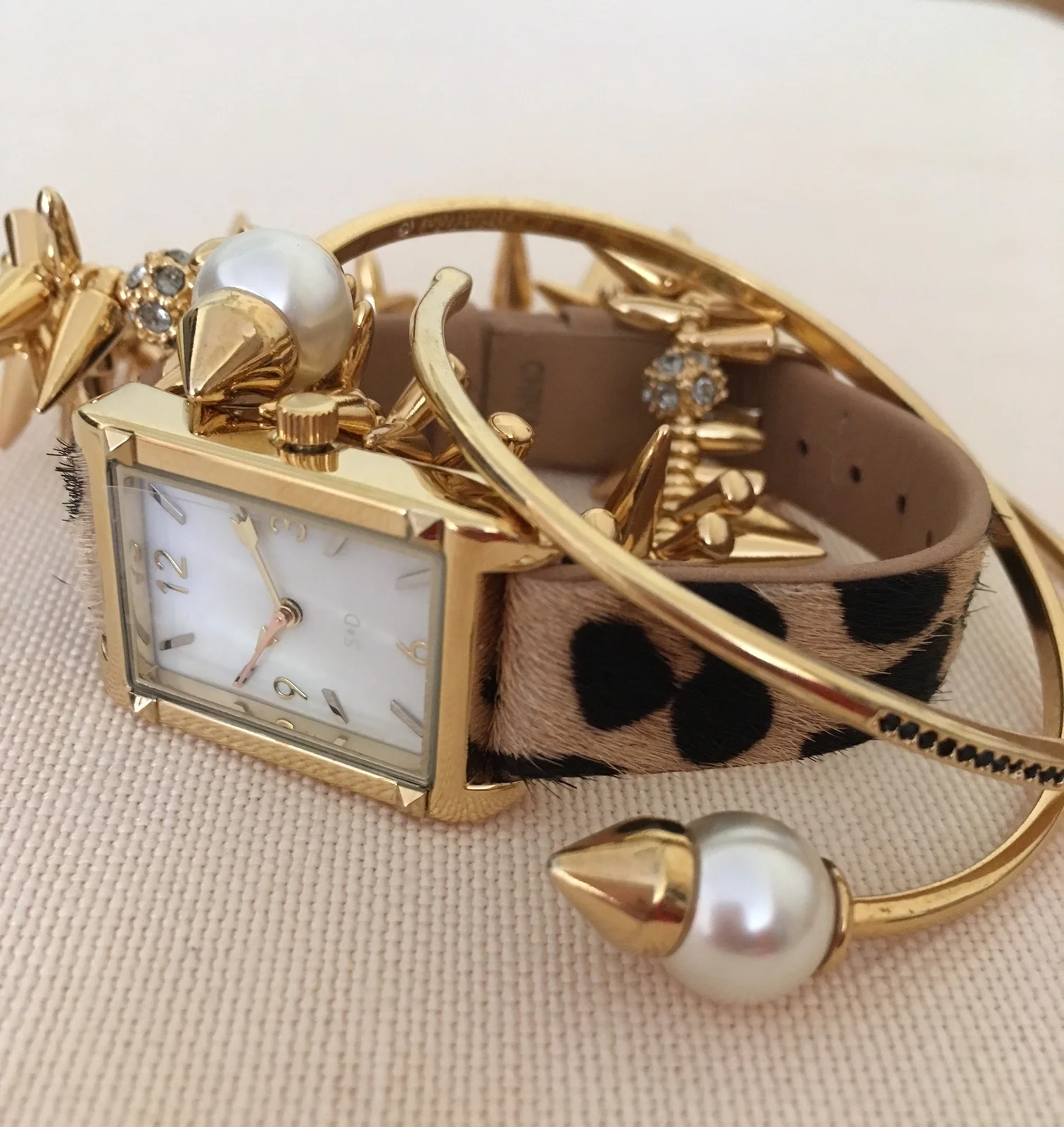Jewellery can lift a sombre outfit. 