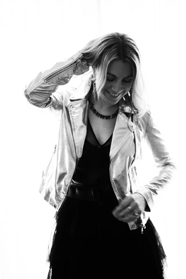 Jacket and dress from Manna Boutique