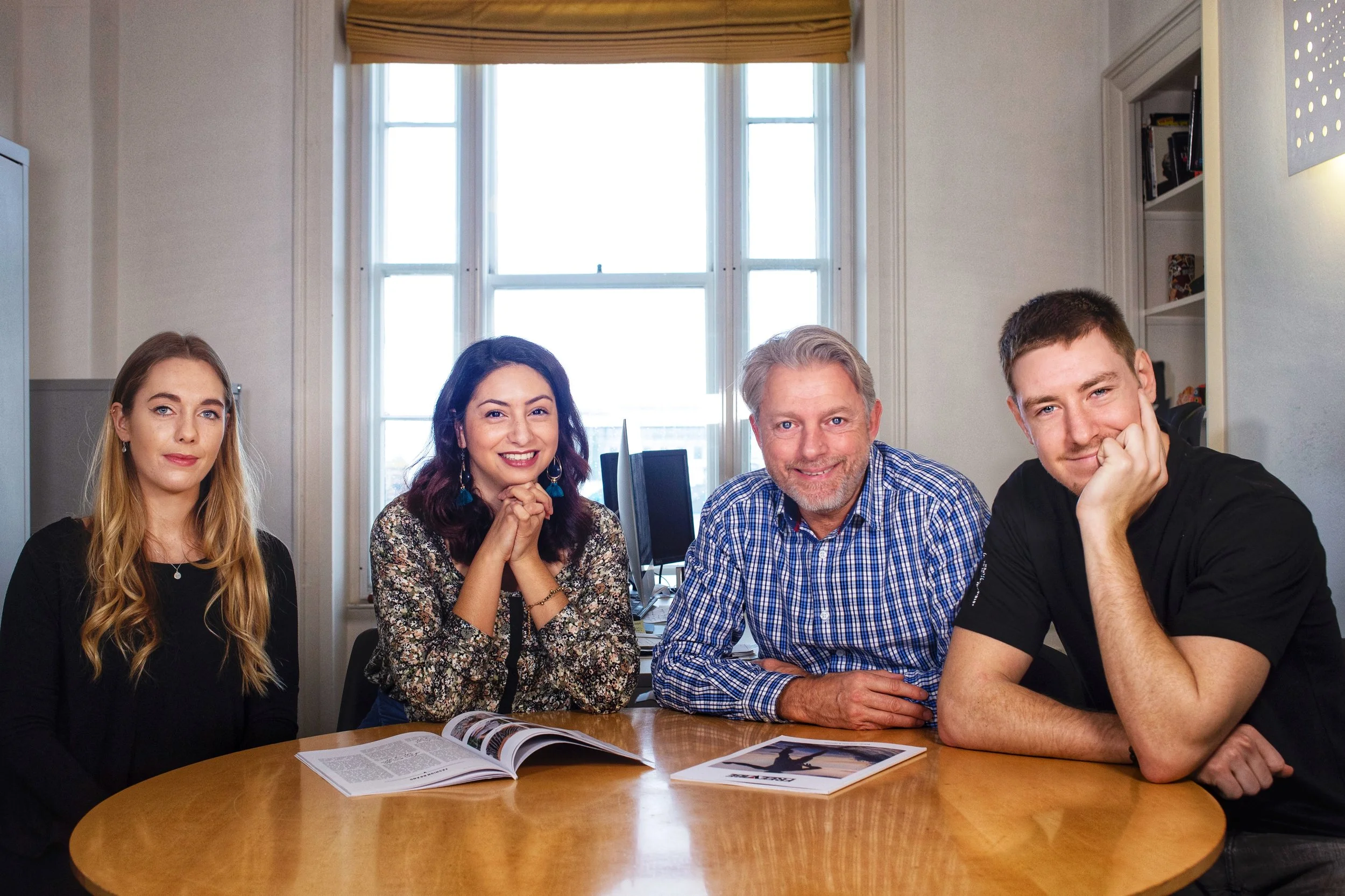 The team behind Freevibe: Jess Pinel, Ana Lilliana Shaw, Andy Ozouf and John Liot