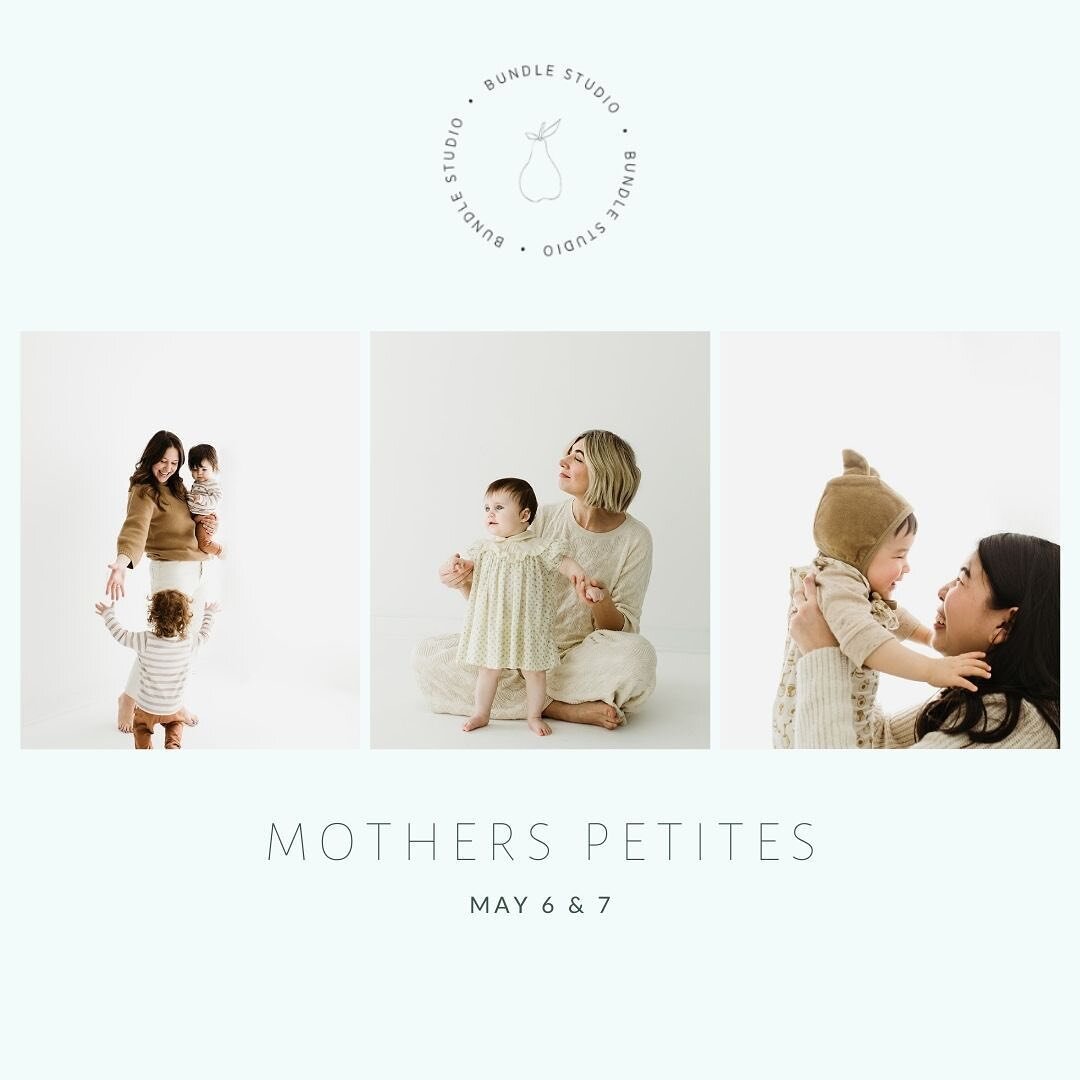 Spots are filling up! One session left on Saturday. Open availability on Sunday. 
&mdash;&mdash;
Now booking Mothers Petites. 

May 6 &amp; 7
$285
20 minutes
10 digitals with option to purchase full gallery

Simple, stunning florals provided by @bloo