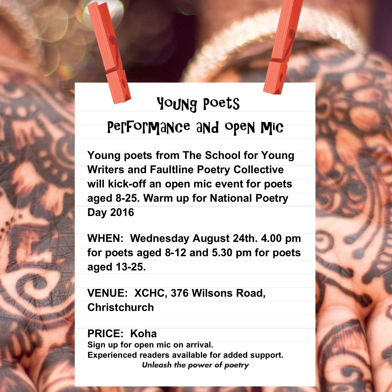 Young Poets: Performance and Open Mic