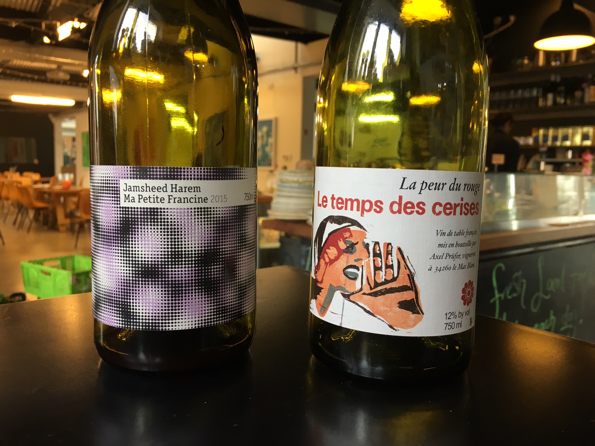 Jamsheed Cab Franc and Fear of the Red Chardonnay/Clairette