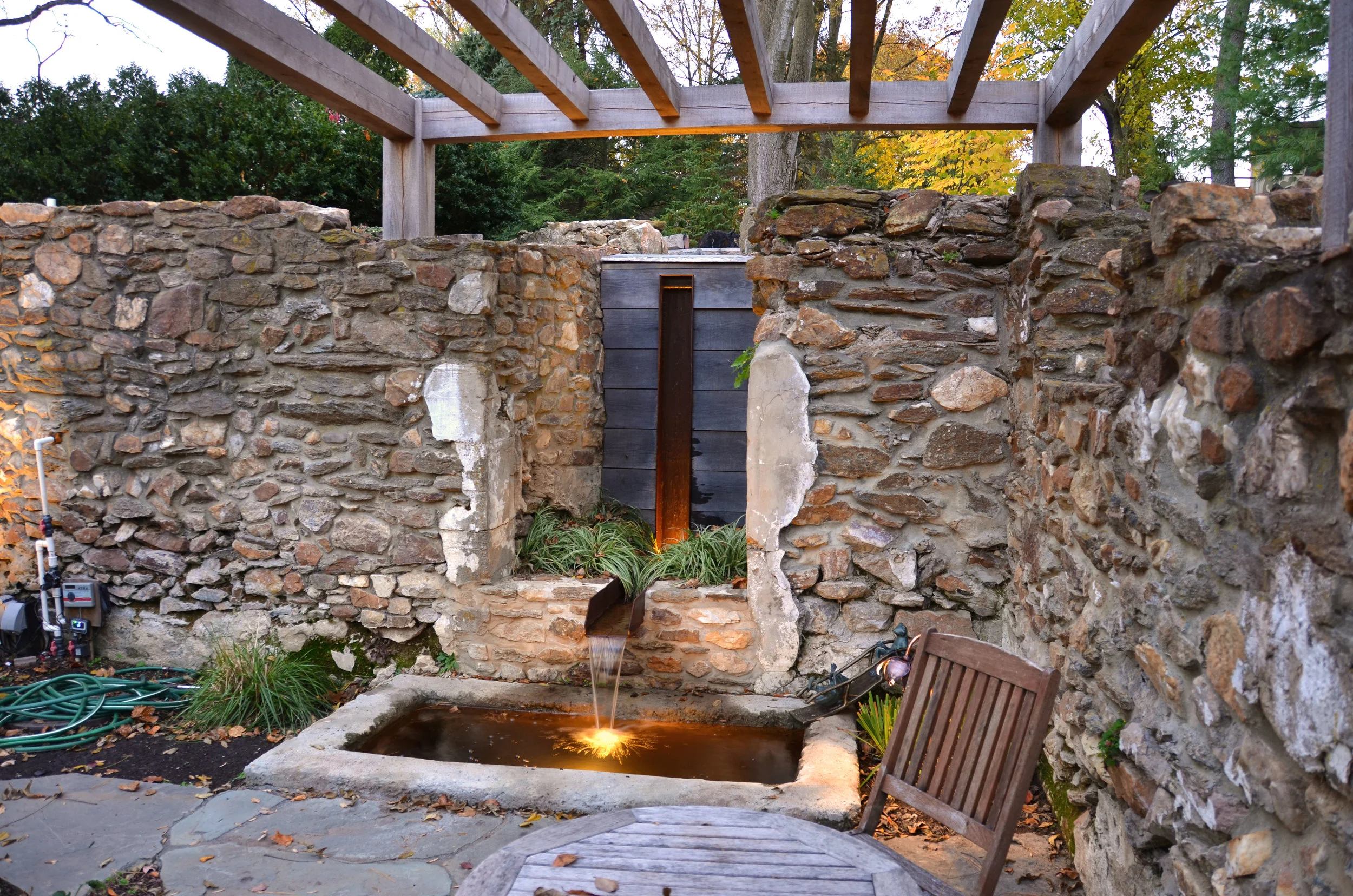 Pondworks_design build_custom_Waterfeature_fountain_rill_catch basin.jpg