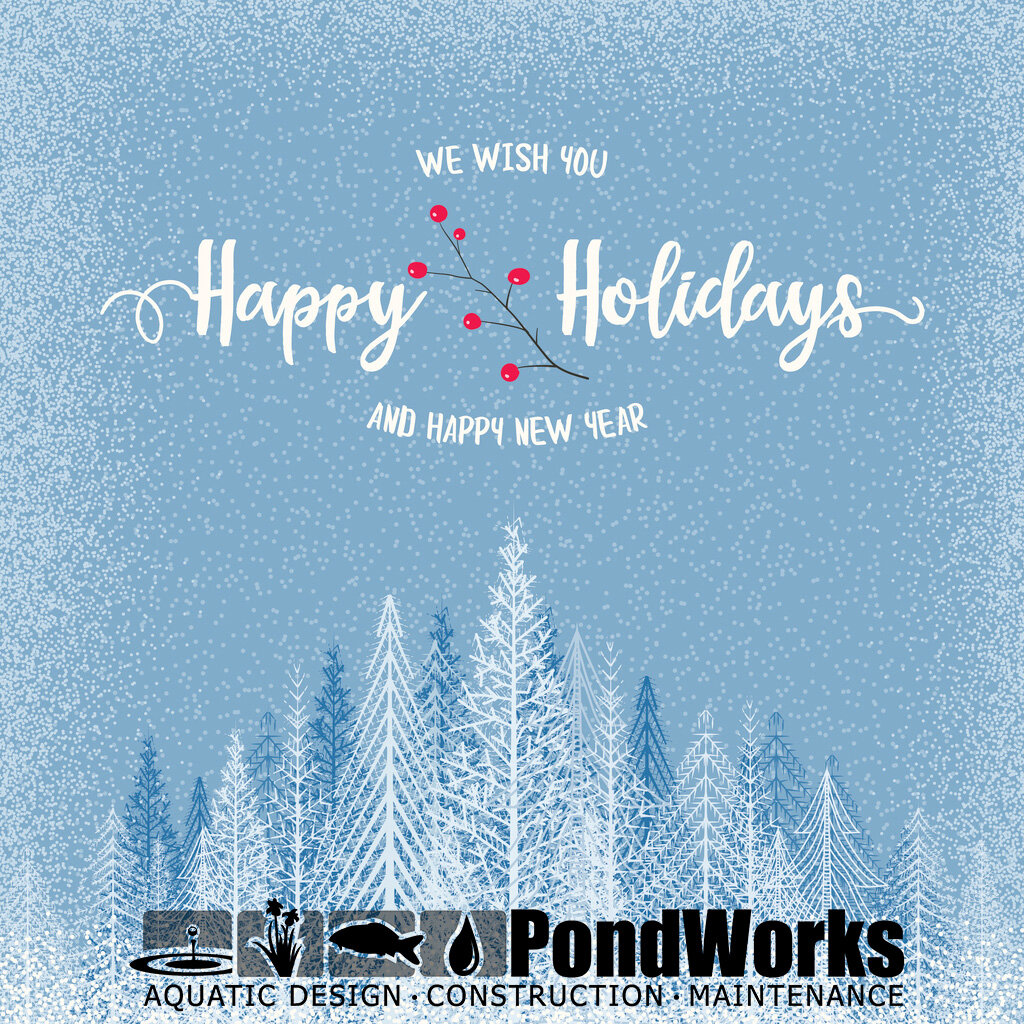 From all the elves at PondWorks, thank you for a great year!
We appreciate your ongoing support and thank you for your business.

PondWorks will be closed on December 23, 2022 and reopening on January 2, 2023 so that we may all enjoy the holidays wit