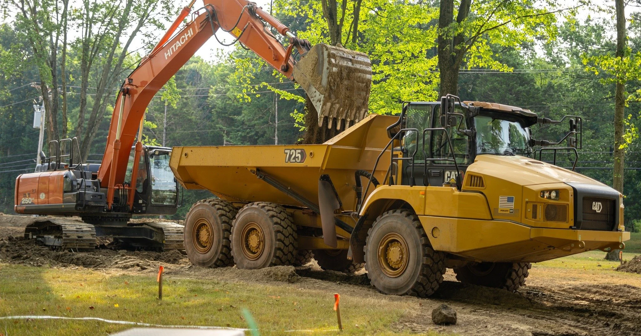 Work begins on the excavation of the large pond on the south side of the bridge. The scale of the entire project starts to take shape. 

#ponddesign #coolponds #largeponds #farmpond #designbuild #backyardconcepts #montgomerycountypa #ProjectProgress 