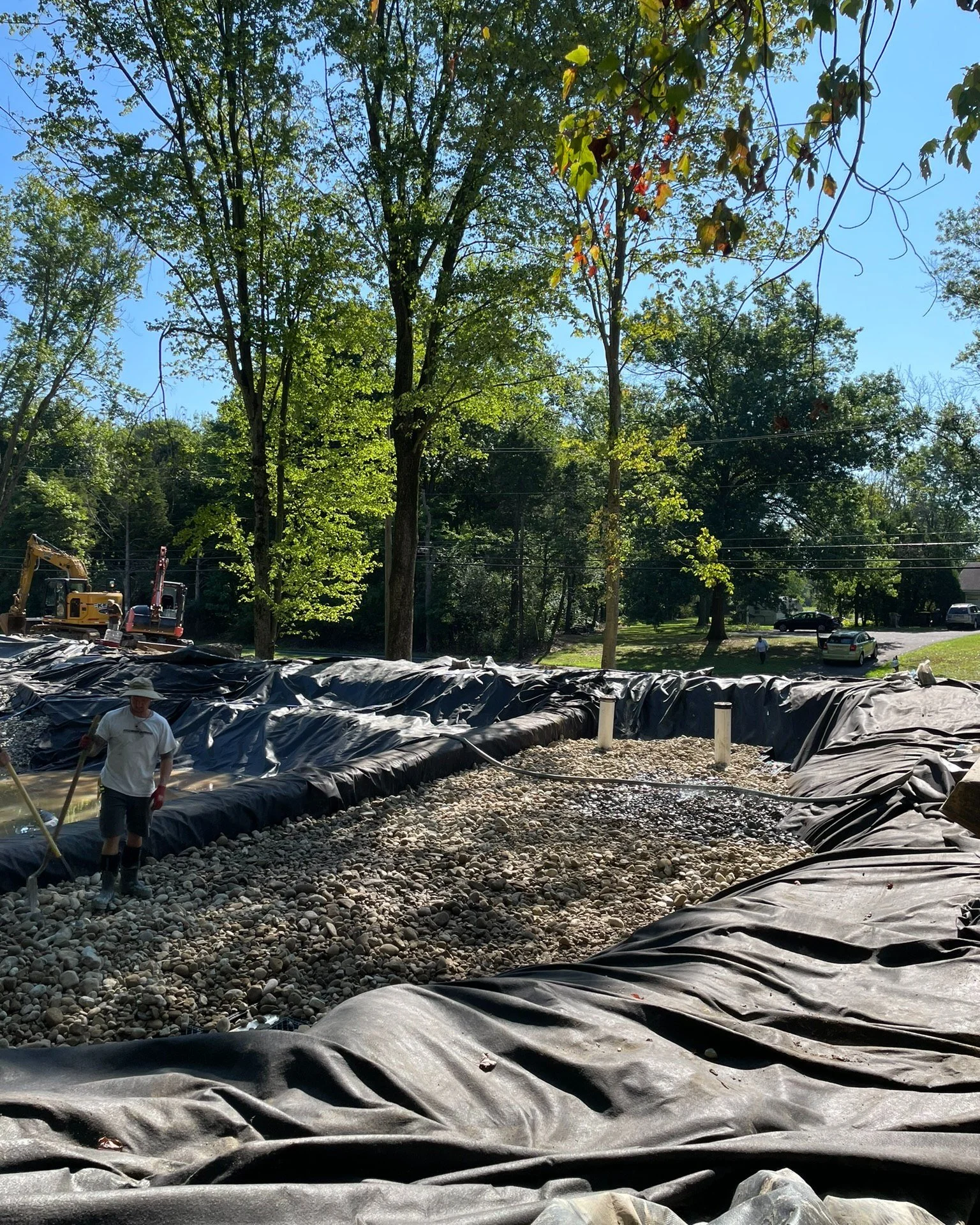 Piping, pumps, power 💪

#ponddesign #coolponds #largeponds #farmpond #designbuild #backyardconcepts #montgomerycountypa #ProjectProgress #projectprogress #pond #pondworks_online #pondlife #pondview #PWLargePondandStream